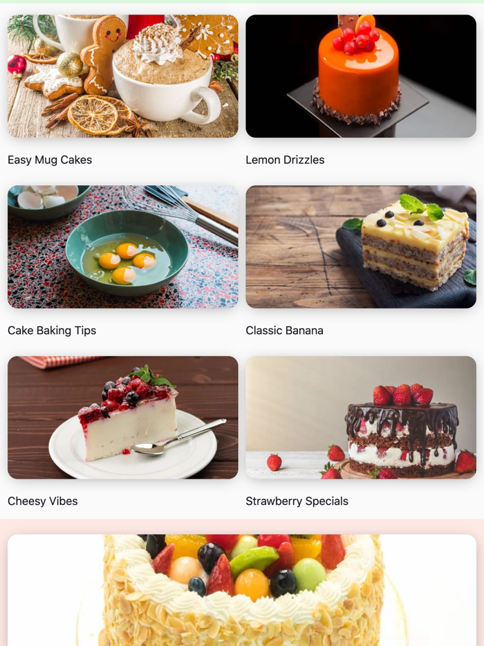 Cake Recipes Baking Tutorials
