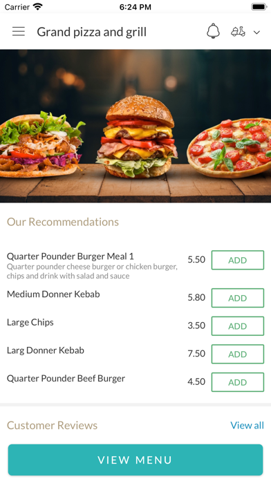 Grand pizza and grill Screenshot