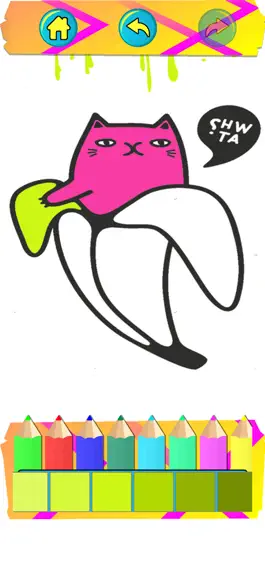 Game screenshot Coloring Banana Cat Artful mod apk