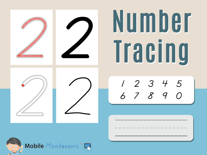 Montessori Number Tracing