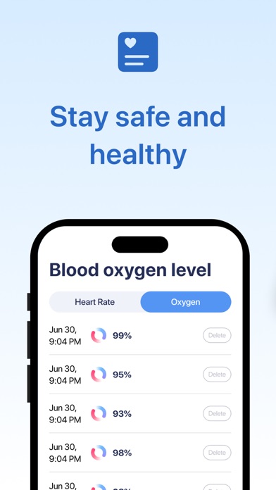 Blood Oxygen App Screenshot