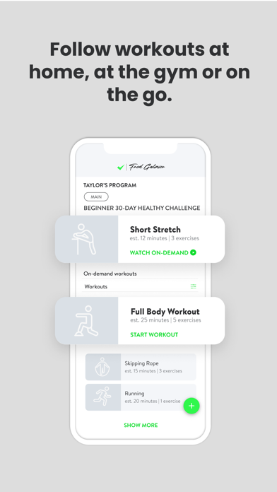 Fred Galinier Fitness Screenshot