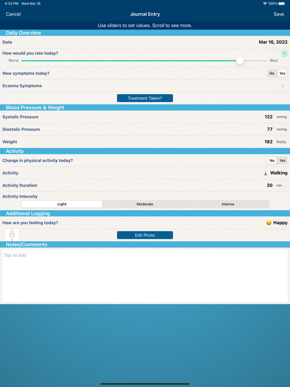 Screenshot #6 pour Eczema Manager