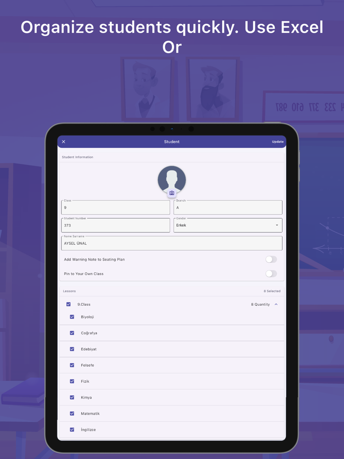 Kelebek - Exam Seating Plan