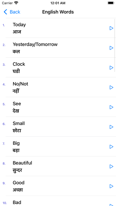 Spoken English through Hindi Screenshot
