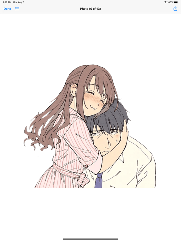 Loving Couple Romance Story iPad screenshot 8 - Stickers app