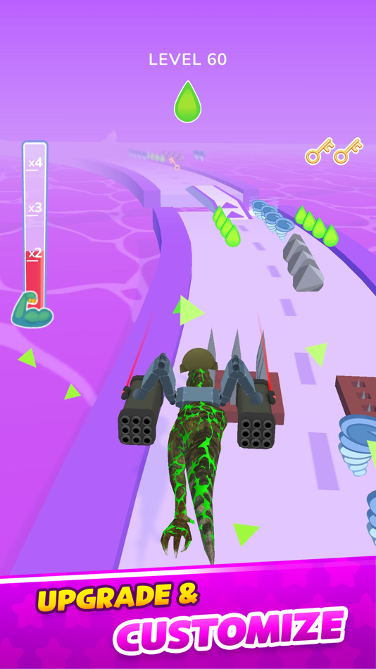 #2. Dino Evolution Run 3D (iOS) 由: MAD PIXEL