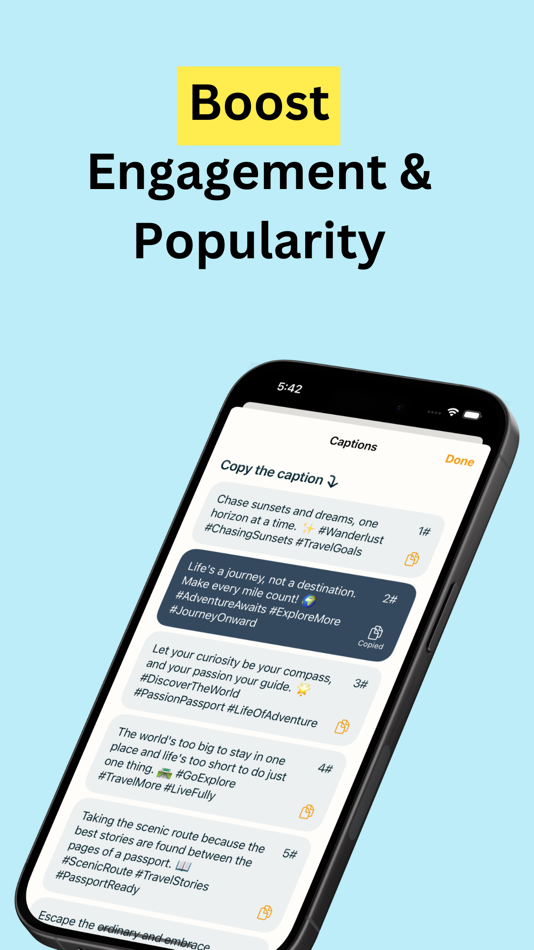 #3. AI Caption Writer for IG (iOS) 由: Alsy Apps Ltd