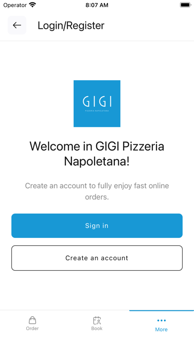 GIGI Pizzeria Napoletana Screenshot
