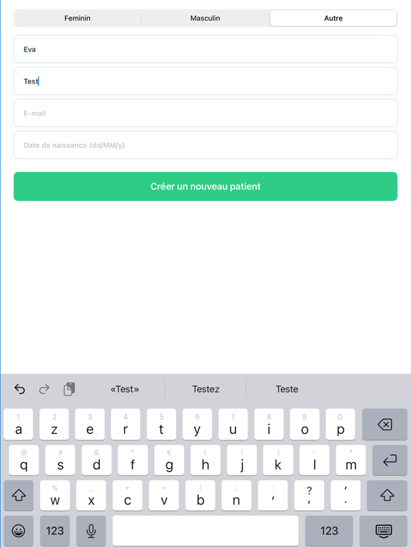 Merz Data collection iPad screenshot 2 - Medical app