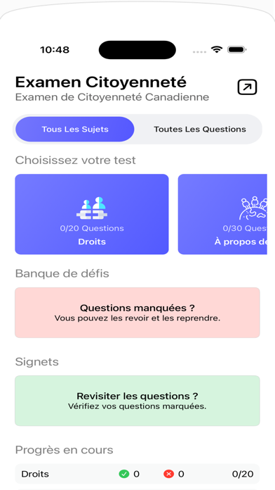 Citoyenneté Canadienne Screenshot
