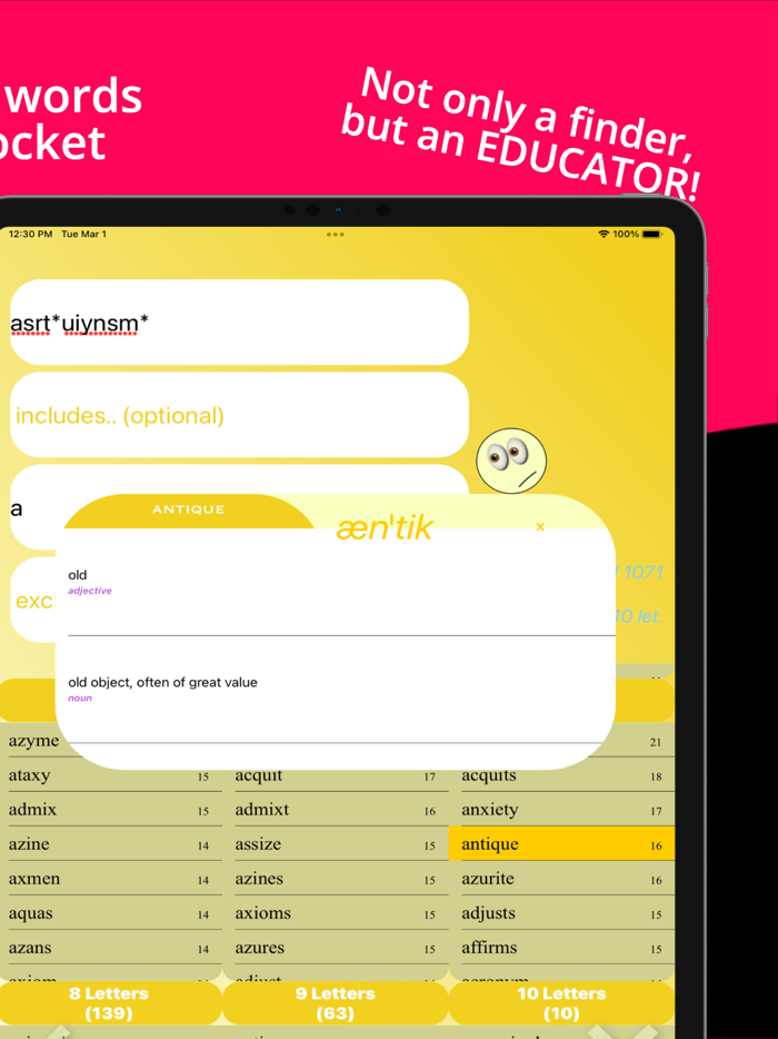 Word Finder Master For Games