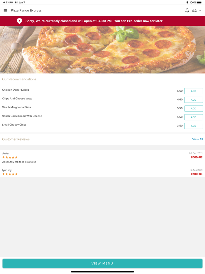 Pizza Range Express.