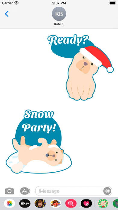 Screenshot #3 pour Christmas Stickers Chow Chow