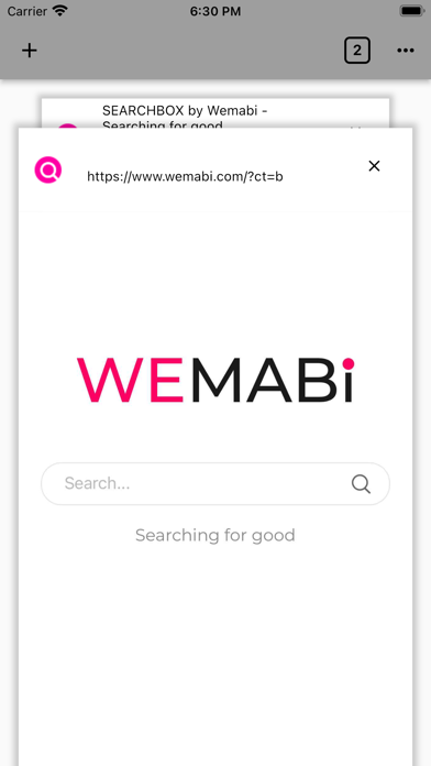 Wemabi browser Screenshot