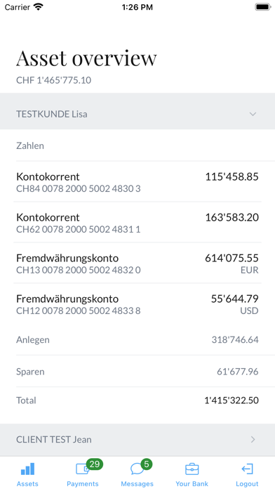 Van Lanschot Switzerland Screenshot