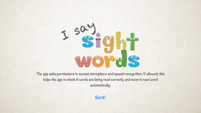 I Say Sight Words Screenshot
