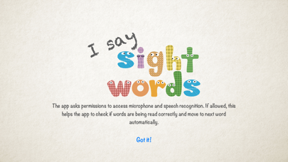 Screenshot #1 pour I Say Sight Words