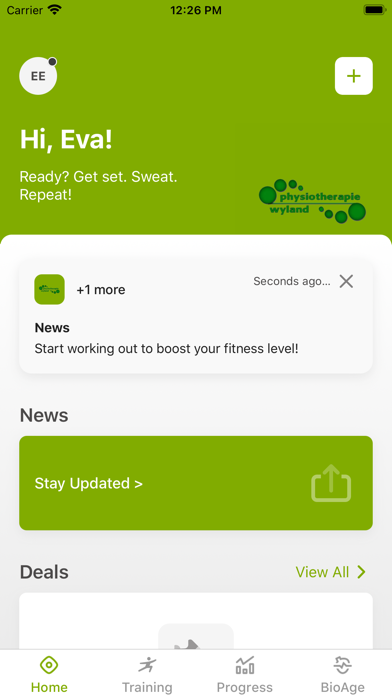 Physiotherapie Wyland Screenshot