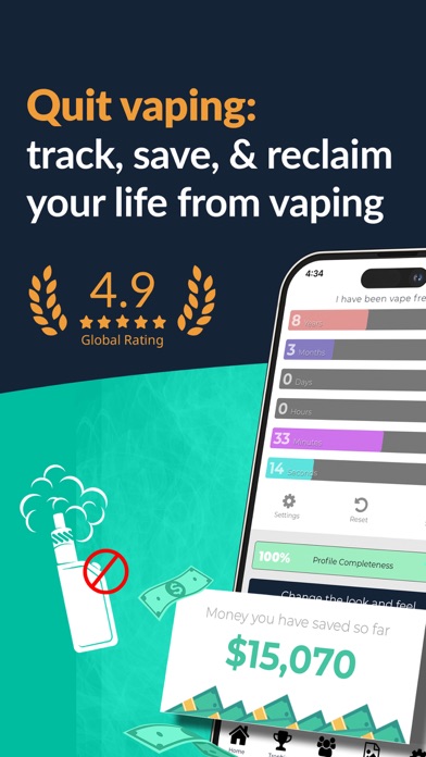 Vape Quitting Tracker – Quit!のおすすめ画像1