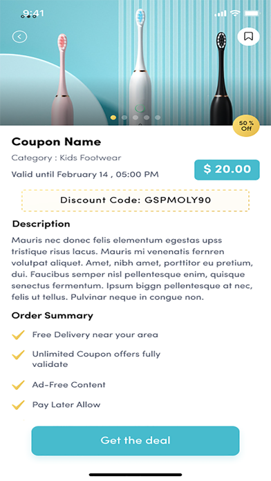 Crazy Discount Codes Screenshot