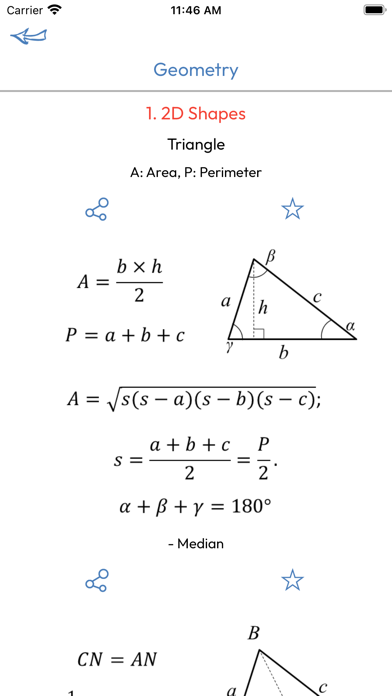Math Formulas. Screenshot