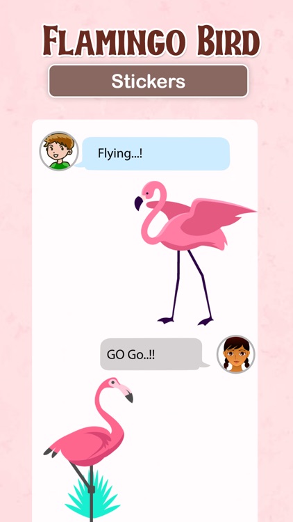 Watercolor Flamingo Stickers