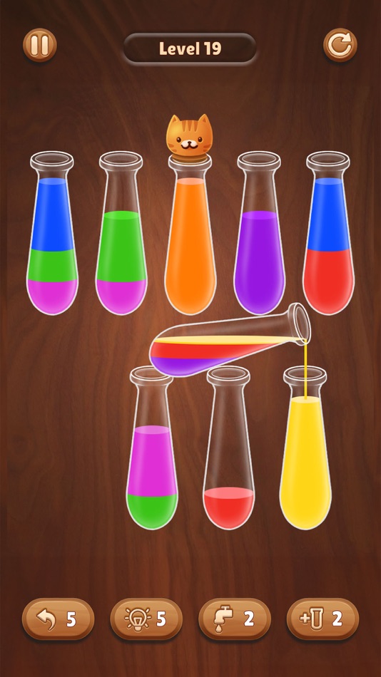 #8. Color Water Sort Wooden Puzzle (iOS) 由: Kim Chinh Nguyen Thi