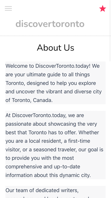 Discover Toronto Today Screenshot