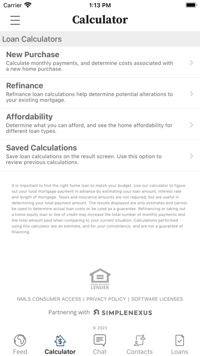 Exchange State Bank-Mortgage Screenshot