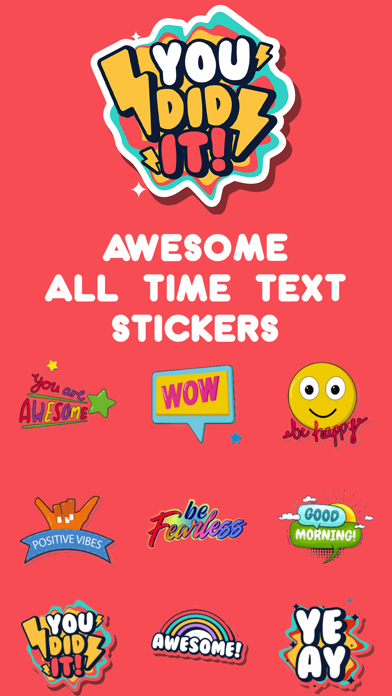 Screenshot #1 pour Awesome All Time Text Stickers