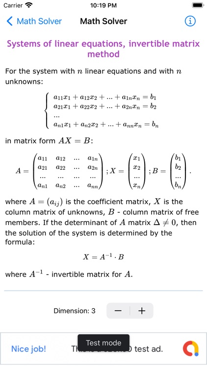 Linear Algebra - Matrix Solver screenshot-8