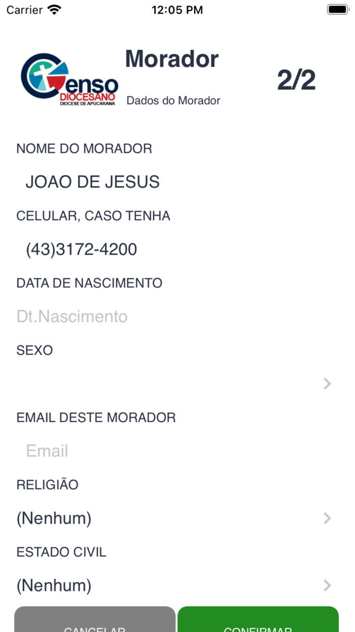 CensoDA  Diocese Apucarana