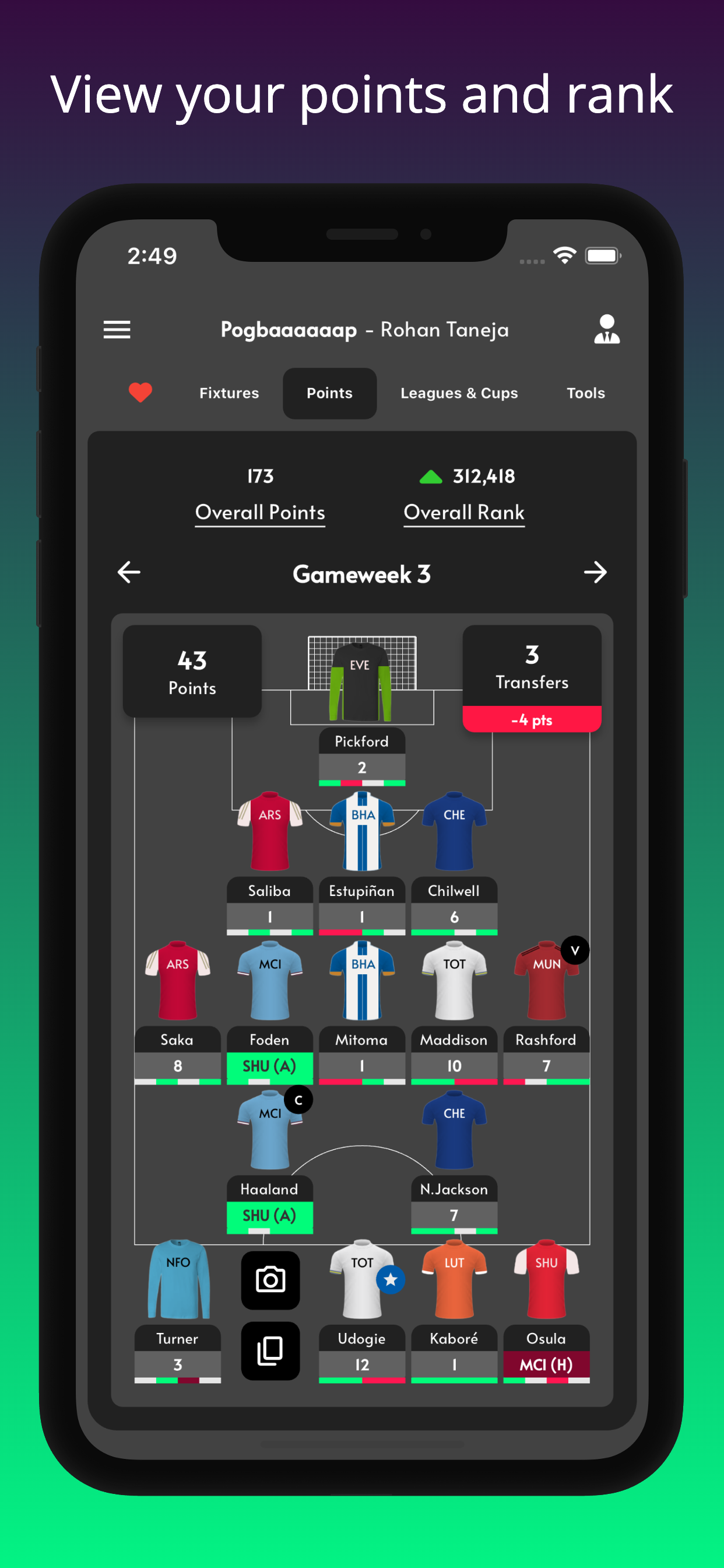 (FPL) Fantasy PL