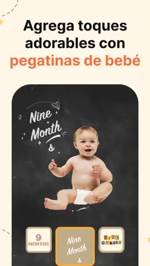 Captura de pantalla de Miracle: Editar Fotos De Bebés en iPhone 4