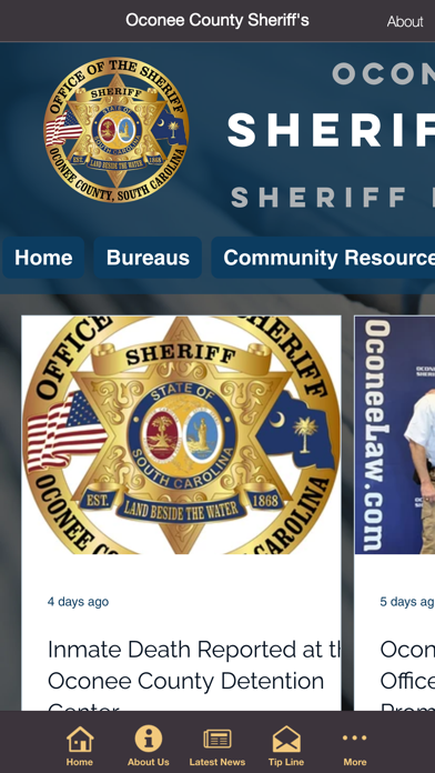 Oconee County Sheriff's Screenshot
