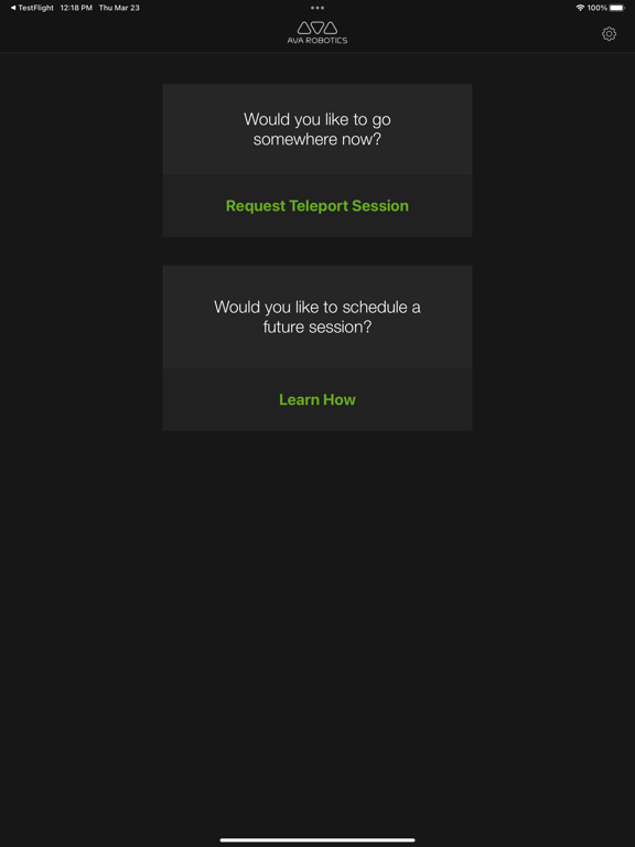 Ava Teleport iPad screenshot 1 - Business app