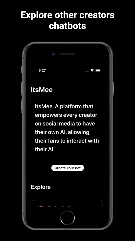 #1. ItsMee,AI chatbot for creators (iOS) 由: Shobhana Yadav