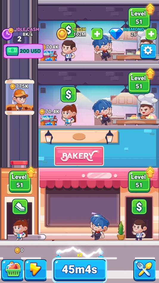 #1. Idle Canteen Tycoon: Idle Food (iOS) Av: Aziza Rahman
