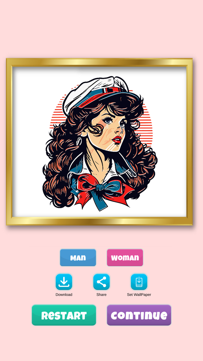 America Tattoo Color by Number