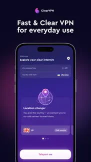clearvpn - secure and fast vpn iphone screenshot 1