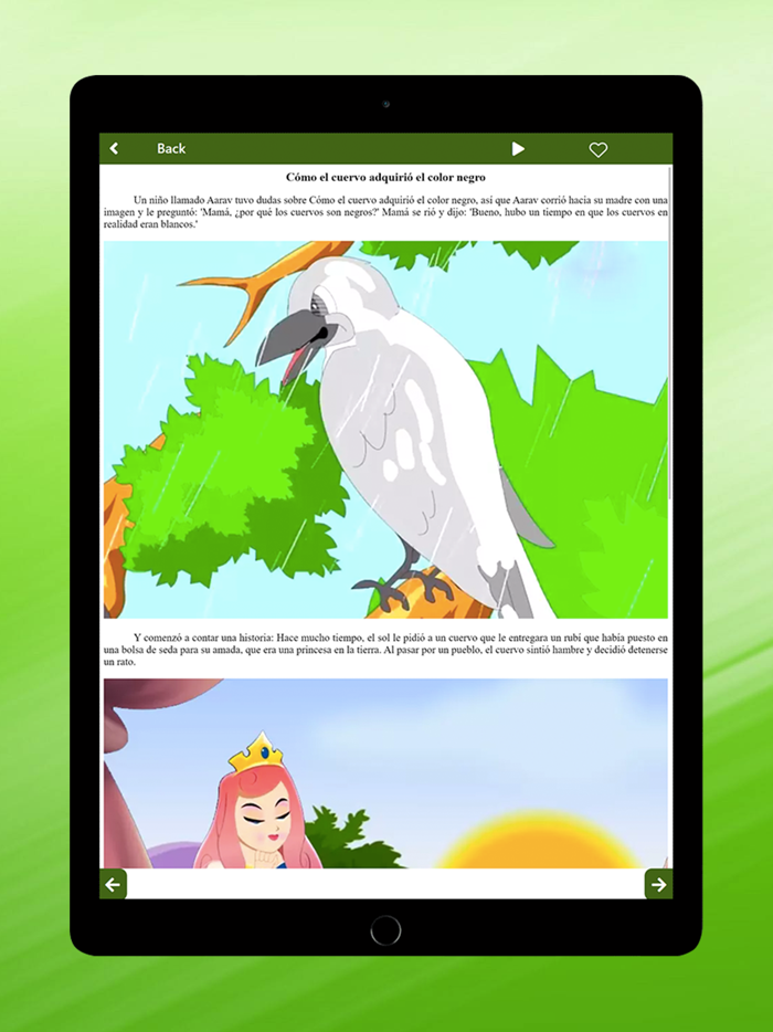 Spanish kids story with audio