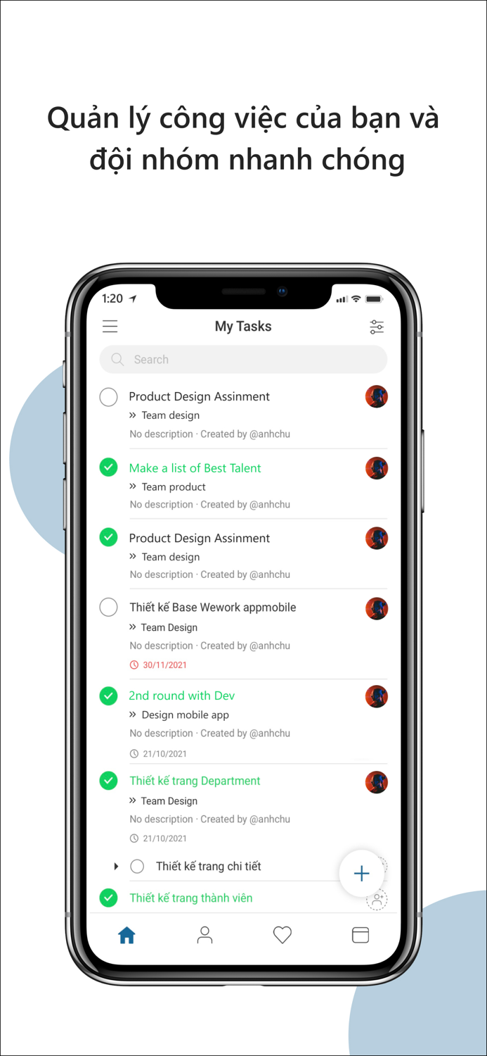 Base Wework-Quản lý Công việc