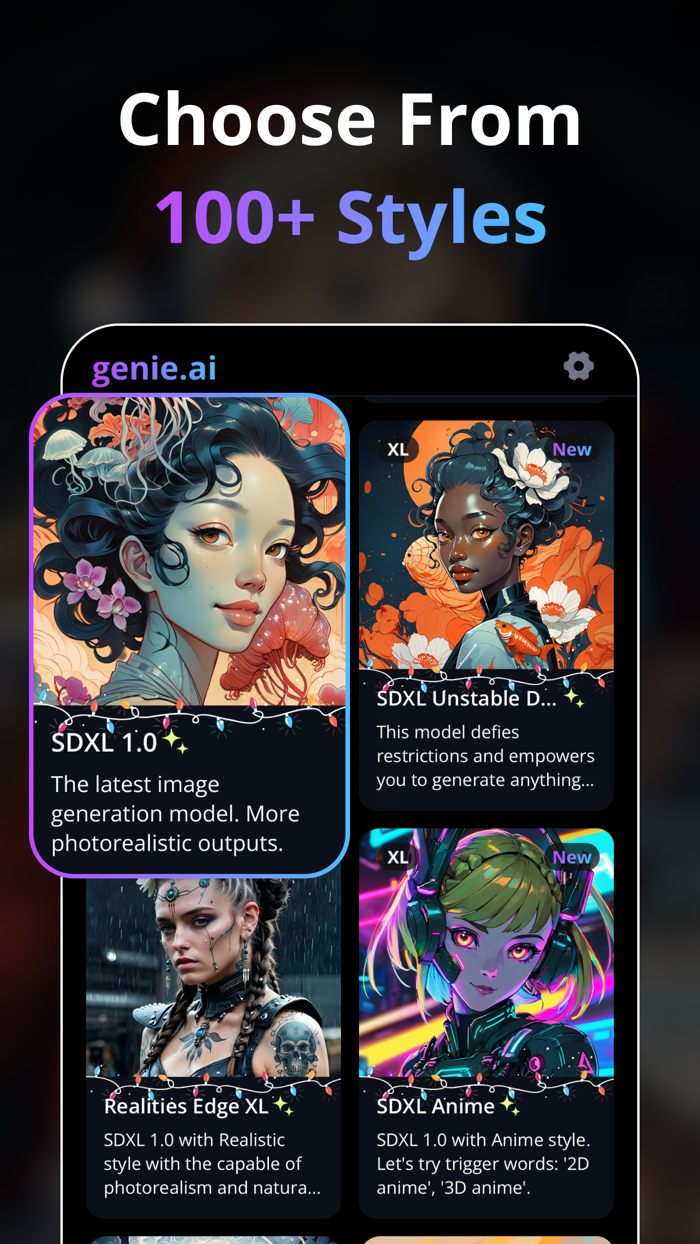 Genie AI Anime Generated Art