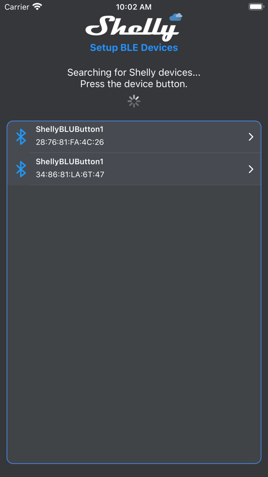 #1. Shelly BLE Debug (iOS) 由: SHELLY EUROPE EOOD