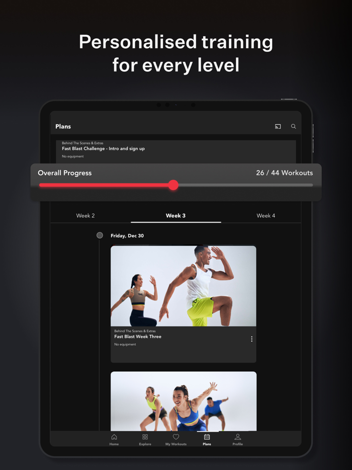 LES MILLS home workout app