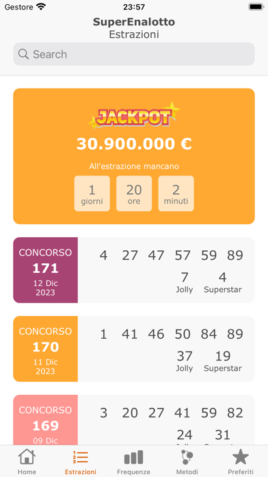 Superstar Lotto Screenshot