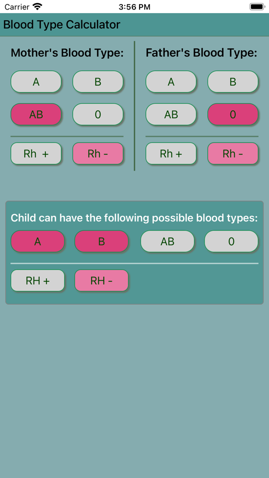 #5. Blood Type Calculator (iOS) 由: Krzysztof Gwiazda