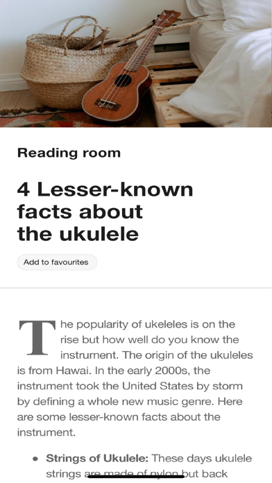 Ukulele Lessons App Screenshot