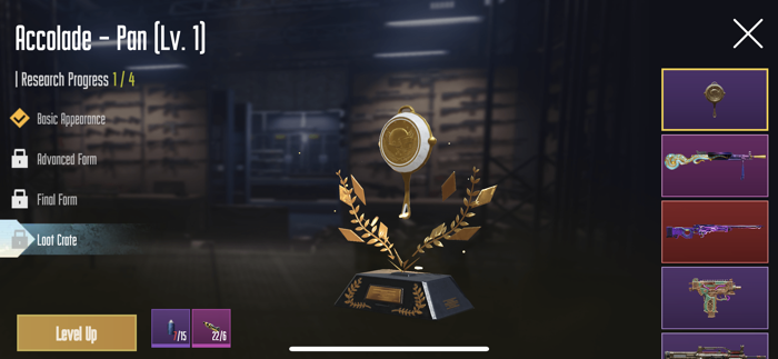 Crate simulator for PUBGM